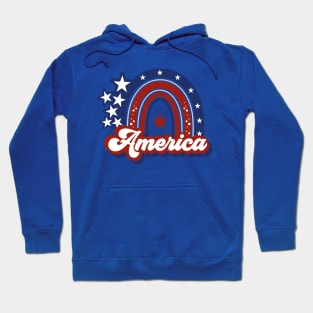 America Rainbow Hoodie